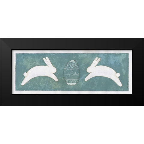 Easter Happy Black Modern Wood Framed Art Print by Shamp, Cindy