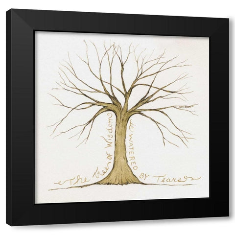 Tree Black Modern Wood Framed Art Print by Shamp, Cindy