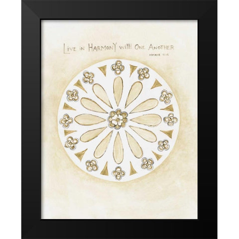 Harmony Black Modern Wood Framed Art Print by Shamp, Cindy