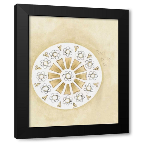 Peace  Black Modern Wood Framed Art Print by Shamp, Cindy
