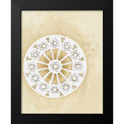 Peace  Black Modern Wood Framed Art Print by Shamp, Cindy