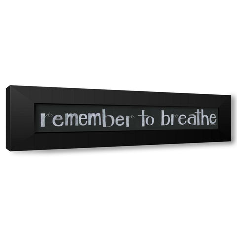 Breathe Black Modern Wood Framed Art Print with Double Matting by Shamp, Cindy