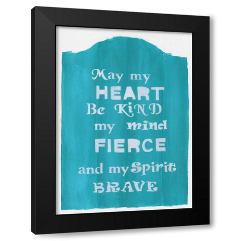 Brave Spirit Black Modern Wood Framed Art Print by Shamp, Cindy