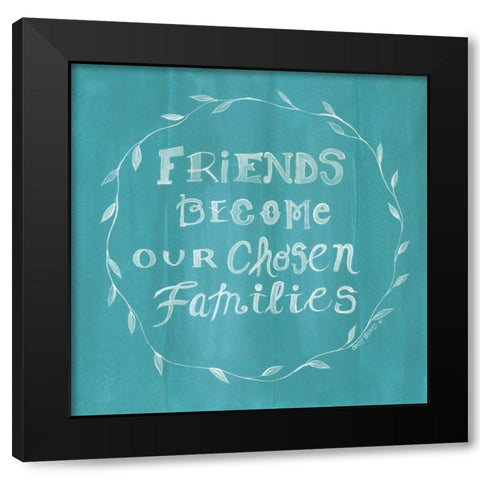 Chosen Families Black Modern Wood Framed Art Print with Double Matting by Shamp, Cindy
