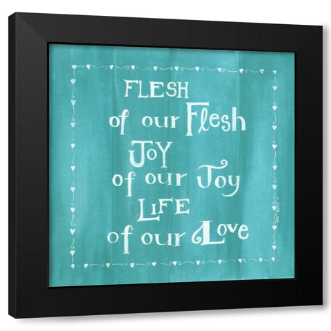 Flesh Black Modern Wood Framed Art Print with Double Matting by Shamp, Cindy