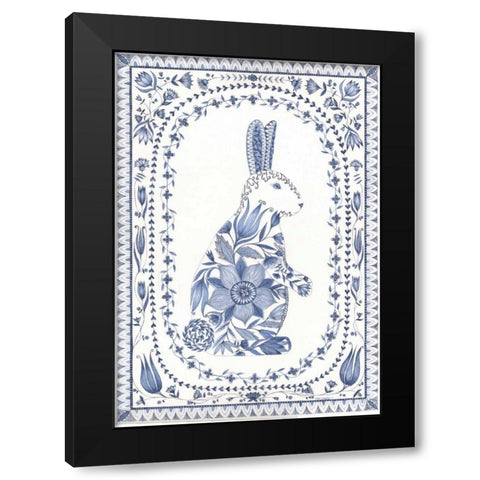 Country Blues III Black Modern Wood Framed Art Print by Shamp, Cindy