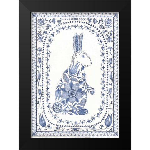 Country Blues III Black Modern Wood Framed Art Print by Shamp, Cindy