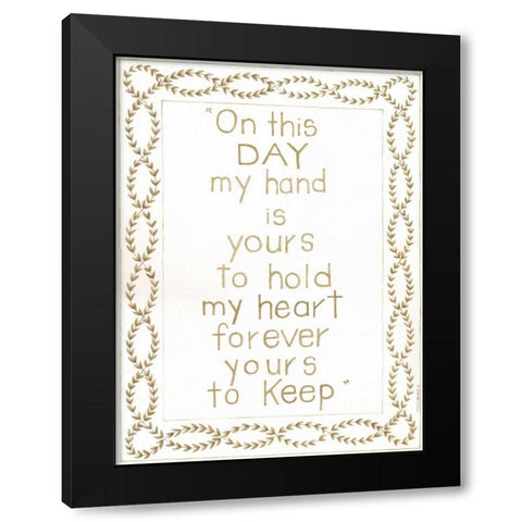 On This Day Black Modern Wood Framed Art Print by Shamp, Cindy