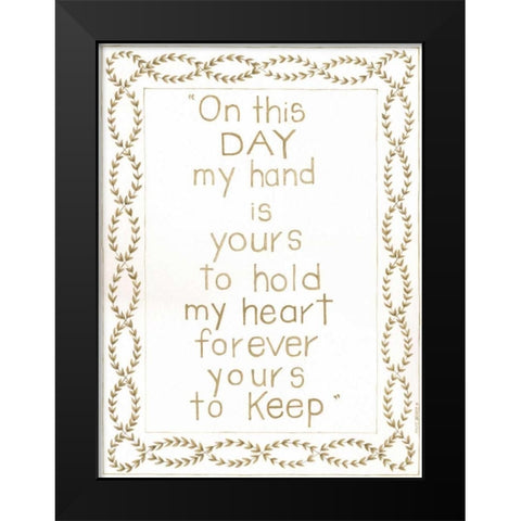 On This Day Black Modern Wood Framed Art Print by Shamp, Cindy
