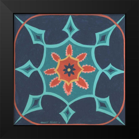 Boho Chic III Black Modern Wood Framed Art Print by Shamp, Cindy