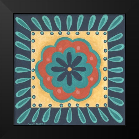 Boho Chic IV Black Modern Wood Framed Art Print by Shamp, Cindy