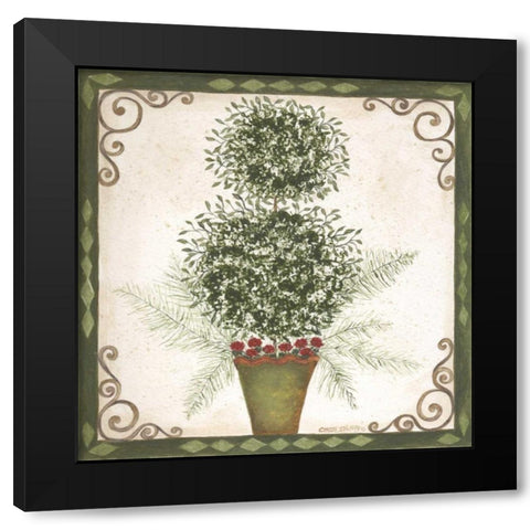 Topiary IV Black Modern Wood Framed Art Print with Double Matting by Shamp, Cindy