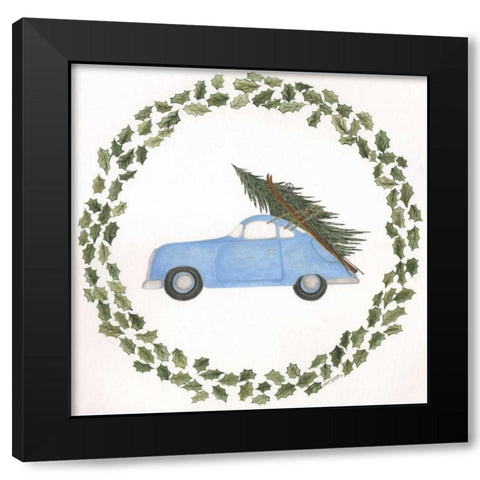 Snowbound Adventure Black Modern Wood Framed Art Print by Shamp, Cindy