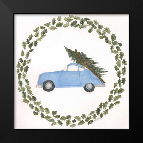 Snowbound Adventure Black Modern Wood Framed Art Print by Shamp, Cindy