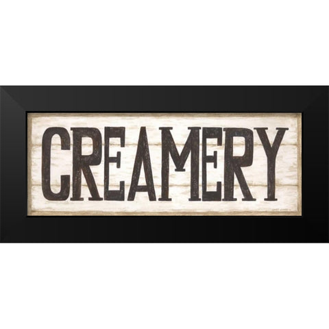 Creamery Black Modern Wood Framed Art Print by Shamp, Cindy
