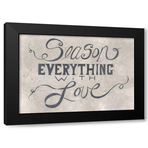 Season Everything Black Modern Wood Framed Art Print by Shamp, Cindy