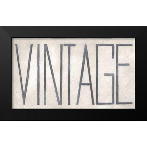 Vintage Black Modern Wood Framed Art Print by Shamp, Cindy
