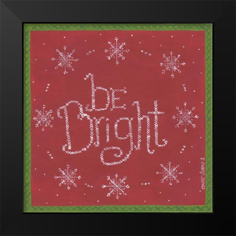 Be Bright Black Modern Wood Framed Art Print by Shamp, Cindy