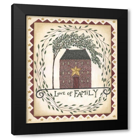 Love of Family Black Modern Wood Framed Art Print by Shamp, Cindy