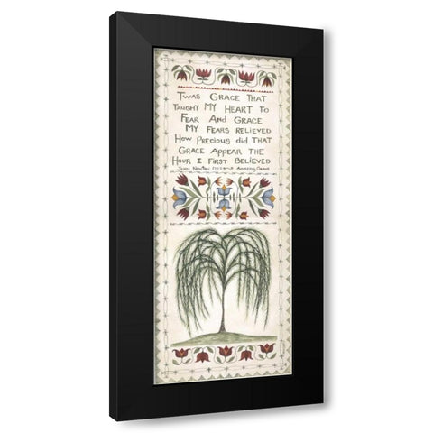 Grace Black Modern Wood Framed Art Print with Double Matting by Shamp, Cindy