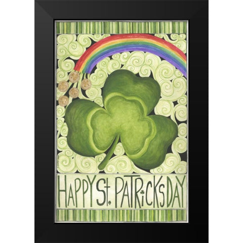 Happy Day Black Modern Wood Framed Art Print by Shamp, Cindy