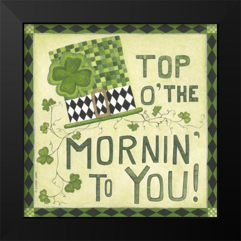 Top of the Morning Black Modern Wood Framed Art Print by Shamp, Cindy