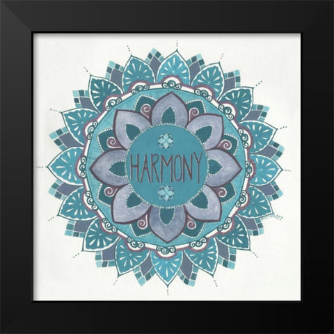 Harmony Black Modern Wood Framed Art Print by Shamp, Cindy