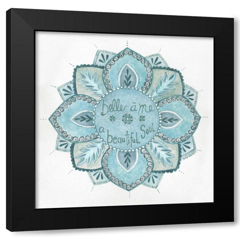 Beautiful Song Black Modern Wood Framed Art Print with Double Matting by Shamp, Cindy