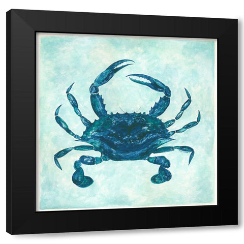Crab Black Modern Wood Framed Art Print with Double Matting by Shamp, Cindy
