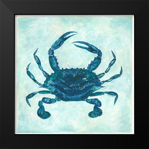 Crab Black Modern Wood Framed Art Print by Shamp, Cindy