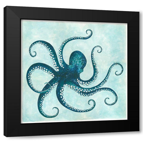 Octopus II Black Modern Wood Framed Art Print by Shamp, Cindy