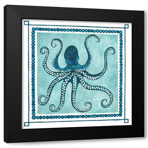 Octopus I Frame Black Modern Wood Framed Art Print by Shamp, Cindy