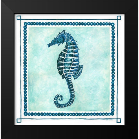 Seahorse Frame II Black Modern Wood Framed Art Print by Shamp, Cindy