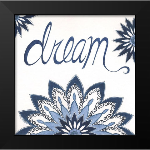 Dream Black Modern Wood Framed Art Print by Shamp, Cindy
