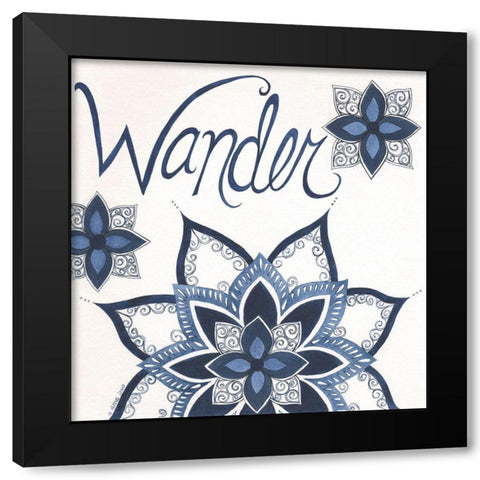 Wander Black Modern Wood Framed Art Print with Double Matting by Shamp, Cindy