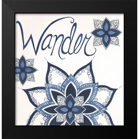 Wander Black Modern Wood Framed Art Print by Shamp, Cindy