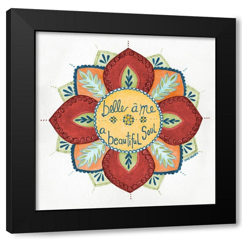 Beautiful Soul Black Modern Wood Framed Art Print with Double Matting by Shamp, Cindy