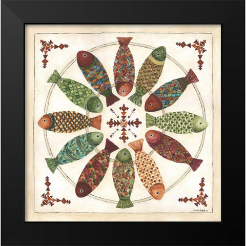 Wild Fish Black Modern Wood Framed Art Print by Shamp, Cindy