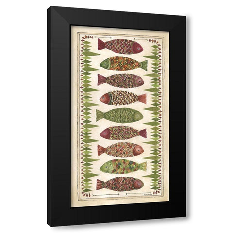 Wild Fish II Black Modern Wood Framed Art Print by Shamp, Cindy
