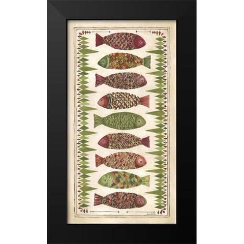 Wild Fish II Black Modern Wood Framed Art Print by Shamp, Cindy