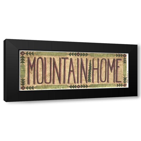 Mountain Home Black Modern Wood Framed Art Print by Shamp, Cindy