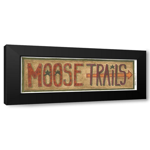 Moose Trails Black Modern Wood Framed Art Print by Shamp, Cindy