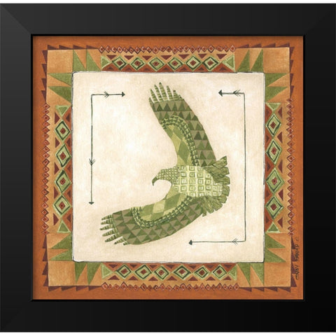 Lodge Eagle Black Modern Wood Framed Art Print by Shamp, Cindy