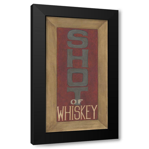 Shot of Whiskey Black Modern Wood Framed Art Print by Shamp, Cindy