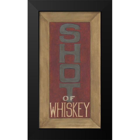 Shot of Whiskey Black Modern Wood Framed Art Print by Shamp, Cindy