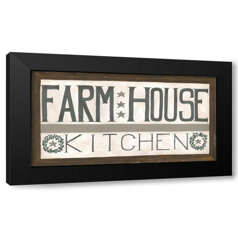 Farm House Kitchen Black Modern Wood Framed Art Print with Double Matting by Shamp, Cindy