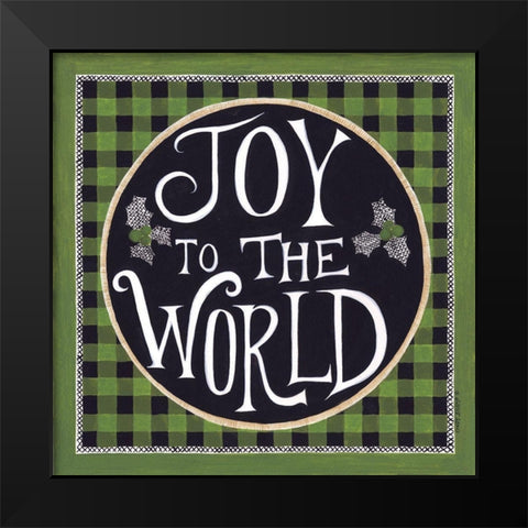 Joy to the World Black Modern Wood Framed Art Print by Shamp, Cindy
