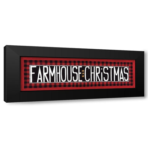 Farmhouse Christmas Black Modern Wood Framed Art Print with Double Matting by Shamp, Cindy