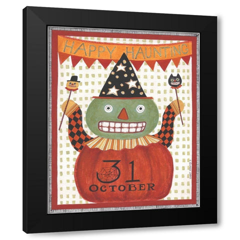 Happy Haunting Black Modern Wood Framed Art Print with Double Matting by Shamp, Cindy
