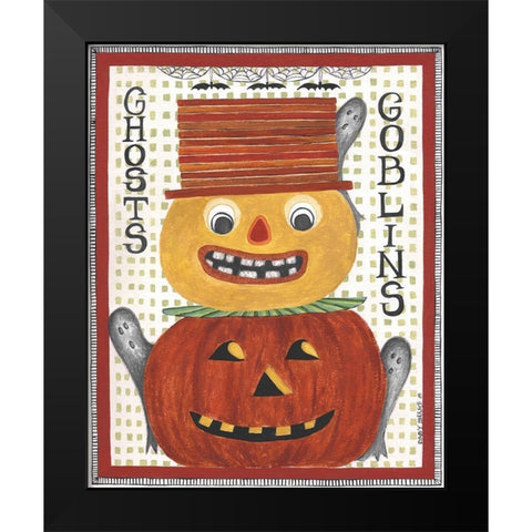 Ghosts Goblins Black Modern Wood Framed Art Print by Shamp, Cindy